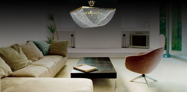 Kinh nghiệm lựa chọn đèn ốp trần phòng khách trang trí không gian